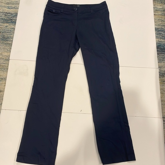 H&M Women’s Navy Blue Work Pants Size 8 - Picture 1 of 7